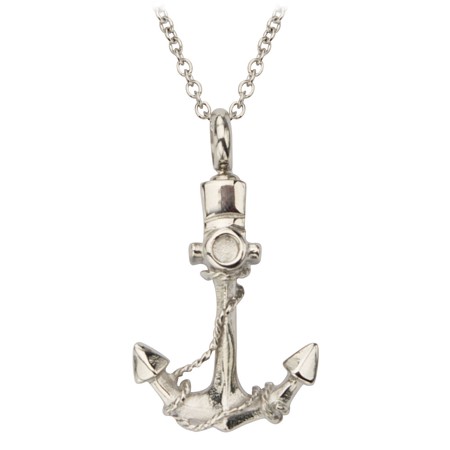 Stainless Steel Solid Anchor Pendant - Click Image to Close